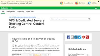 
                            7. How to set up an FTP server on Ubuntu 14.04 | VPS & Dedicated ...