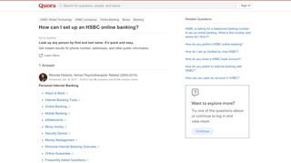 
                            11. How to set up an HSBC online banking - Quora