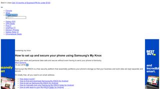 
                            12. How to set up and secure your phone using Samsung's My Knox ...