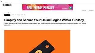 
                            11. How to Set Up and Use a YubiKey for Online Security | WIRED
