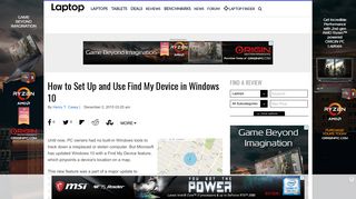 
                            5. How to Set Up and Use Find My Device in Windows 10 - Laptop Mag