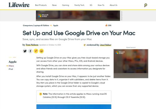 
                            11. How to Set up and Use Google Drive on the Mac - Lifewire