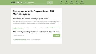 
                            13. How to Set up Automatic Payments on Citi Mortgage.com: 12 Steps