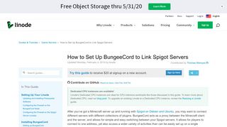 
                            9. How to Set Up BungeeCord to Link Spigot Servers - Linode