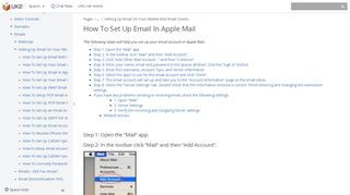 
                            9. How To Set Up Email In Apple Mail - UK2.net - UK2.net Knowledgebase