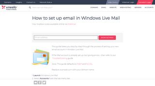
                            8. How to set up email in Windows Live Mail - Hetzner Help Centre