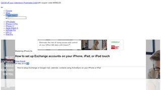 
                            7. How to set up Exchange accounts on your iPhone, iPad, or iPod touch ...