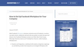 
                            6. How to Set Up Facebook Workplace for Your Company | AdvertiseMint