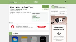 
                            8. How to Set Up FaceTime: 15 Steps (with Pictures) - wikihow.tech