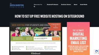 
                            9. How To Set Up Free Website Hosting On Siteground - The Digital ...