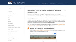 
                            8. How to set up G Suite for Nonprofits email for your domain - eCatholic ...