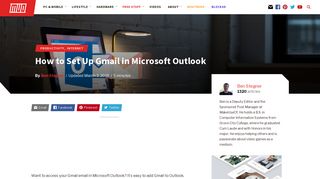 
                            8. How to Set Up Gmail in Microsoft Outlook - MakeUseOf