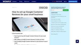 
                            11. How to set up Google Customer Reviews for your small business
