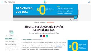 
                            13. How to Set Up Google Wallet App for Android and iOS - The Balance
