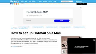 
                            11. How to set up Hotmail on a Mac - Macworld UK