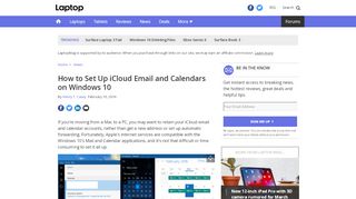 
                            7. How to Set Up iCloud Email and Calendars on ... - Laptop Mag