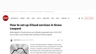 
                            10. How to set up iCloud services in Snow Leopard - CNET