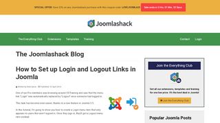 
                            3. How to Set up Login and Logout Links in Joomla - Joomlashack
