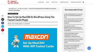 
                            10. How To Set Up MaxCDN On WordPress Using The Fastest Cache ...