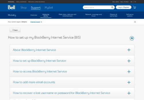 
                            6. How to set up my BlackBerry Internet Service (BIS) : About BlackBerry ...