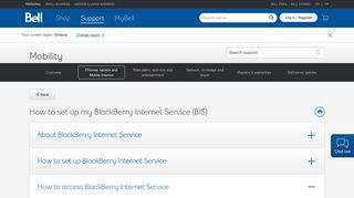 
                            9. How to set up my BlackBerry Internet Service (BIS) : How to access ...