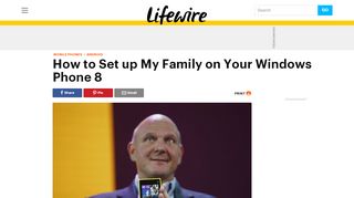 
                            12. How to Set Up My Family on Your Windows Phone 8 - Lifewire