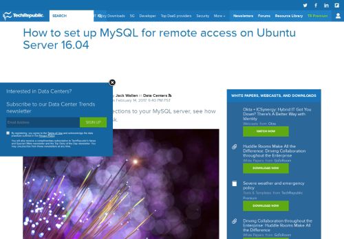 
                            8. How to set up MySQL for remote access on Ubuntu Server 16.04 ...