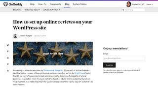 
                            10. How to set up online reviews on your WordPress site - GoDaddy Blog