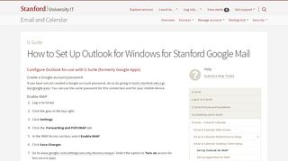
                            8. How to Set Up Outlook for Windows for Stanford Google Mail ...