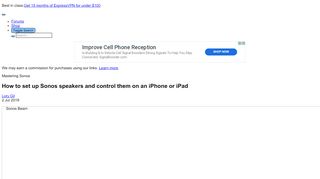 
                            7. How to set up Sonos speakers and control them on an iPhone or iPad ...