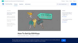 
                            3. How To Set Up SSH Keys | DigitalOcean