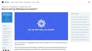 
                            12. How to Set Up SSH Keys on CentOS 7 | Linuxize