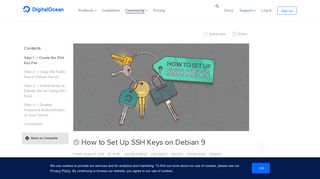 
                            9. How to Set Up SSH Keys on Debian 9 | DigitalOcean