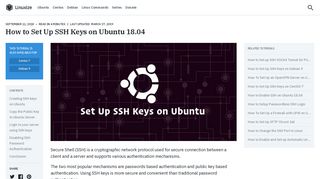 
                            12. How to Set Up SSH Keys on Ubuntu 18.04 | Linuxize