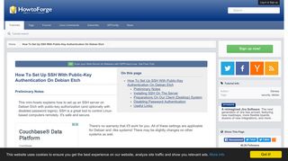 
                            3. How To Set Up SSH With Public-Key Authentication On ... - HowtoForge