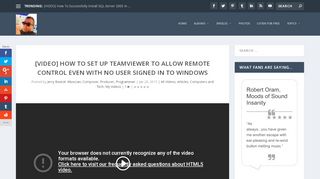 
                            11. How To Set Up TeamViewer to Allow Remote Control ... - ...