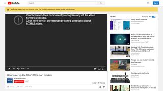 
                            8. How to set up the DGN1000 4-port modem - YouTube