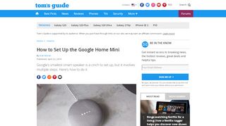 
                            10. How to Set Up the Google Home Mini - Tom's Guide