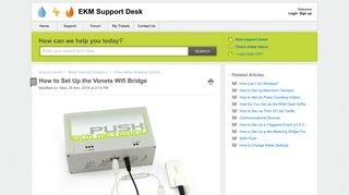 
                            5. How to Set Up the Vonets Wifi Bridge : EKM Support Desk