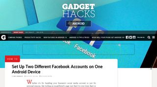 
                            8. How to Set Up Two Different Facebook Accounts on One Android Device