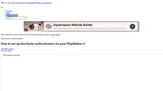 
                            11. How to set up two-factor authentication on your PlayStation 4 | Android ...