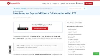 
                            7. How to Set Up VPN on D-Link Router with L2TP | ExpressVPN