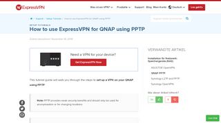 
                            4. How to Set Up VPN on QNAP | ExpressVPN