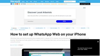 
                            4. How to set up WhatsApp Web on your iPhone - Macworld UK
