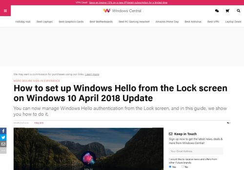 
                            7. How to set up Windows Hello from the Lock screen on Windows 10 ...