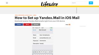 
                            11. How to Set up Yandex.Mail in iOS Mail - Lifewire