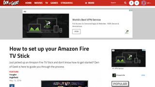 
                            13. How to set up your Amazon Fire TV Stick | Alphr