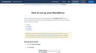 
                            12. How to set up your BlackBerry | FastMail