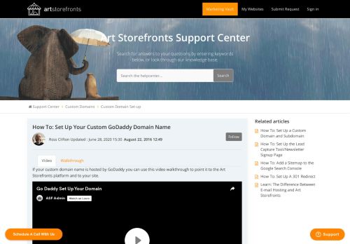 
                            13. How To: Set Up Your Custom GoDaddy Domain Name – Support Center
