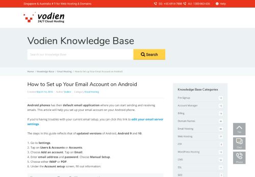 
                            9. How to set up your email account on Android – Knowledge Base